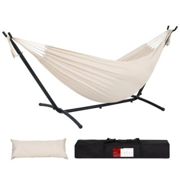 Lazy Daze Double Hammock with Durable Steel Stand