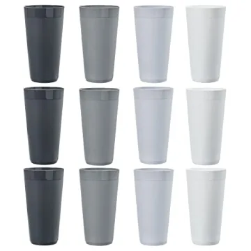 US Acrylic 32oz Durable Stackable Tumblers Set of 12