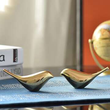 Home Decor Metal Bird Decorations and Sculptures (2)