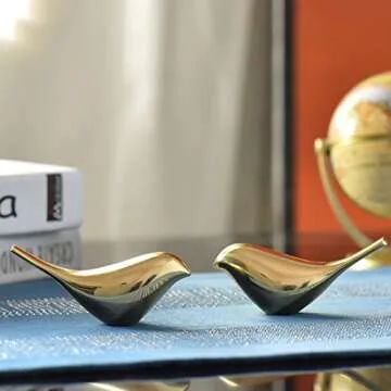 Home Decor Metal Bird Decorations and Sculptures (2)