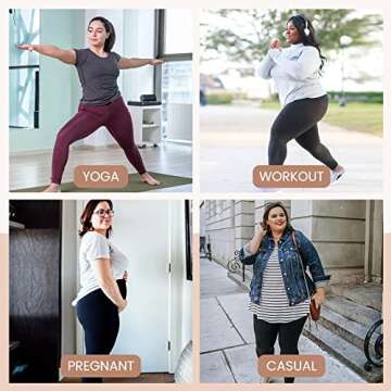 HLTPRO High Waist Plus Size Leggings - Flexible Fit for All Occasions