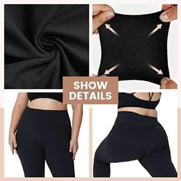 HLTPRO Plus Size Leggings - High Waist Stretchy & Comfortable