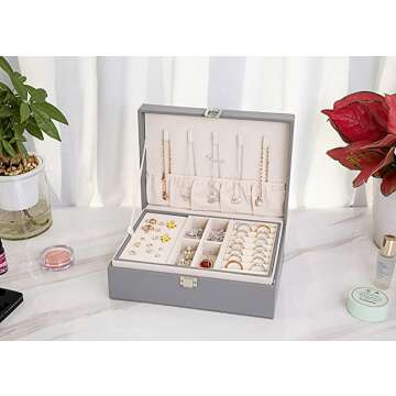 Voova Necklace & Bracelet Organizer - Removable Storage