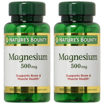Nature's Bounty 500mg Magnesium Tablets for Health
