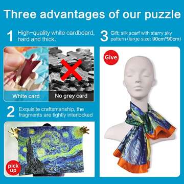 Starry Night Puzzle - Captivating 1000 Piece Art Collectible