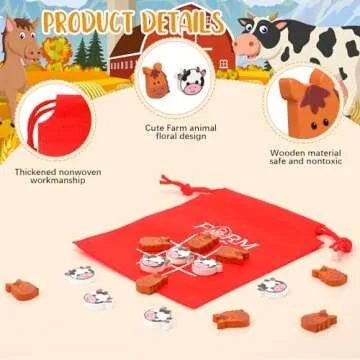 Sotiff 36 Pack Easter Gifts for Kids Tic Tac Toe Strategic Board Game for Kids and Family Farm Animal Favors Bulk Goodie Bag Stuffers Exchange Gift for Classroom Party Favors