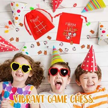 Sotiff 36 Pack Easter Gifts for Kids Tic Tac Toe Strategic Board Game for Kids and Family Farm Animal Favors Bulk Goodie Bag Stuffers Exchange Gift for Classroom Party Favors