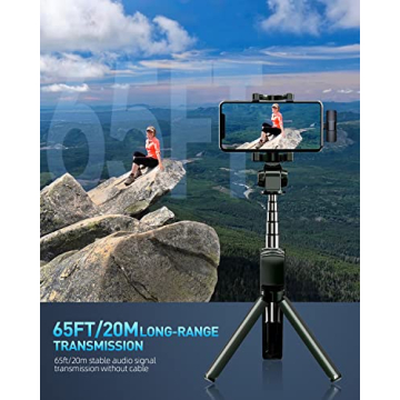 PQRQP Wireless Lavalier Microphones - Clear Sound for Creators