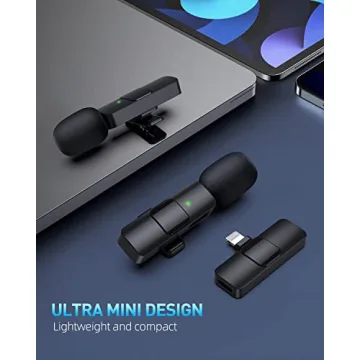 PQRQP Wireless Lavalier Microphones - Clear Sound for Creators