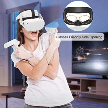 SUPERUS Head Strap with Silicone Face Cover for Quest 2