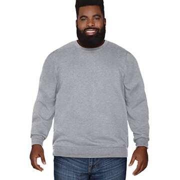 Soft and Stylish Eversoft Sweatshirt for Men in Grey Heather