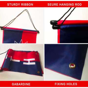 Juneteenth Door Banner, JUNETEENTH and FREEDOM Banners, Black History Month Party Supplies Juneteenth Flag Red White Blue Decor for Front Door Yard Indoor Outdoor Party Decor, Juneteenth Patriotic Decorations, 12 x 71 Inches (Juneteenth)