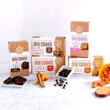 Partake Crunchy Cookies - Variety Pack | Chocolate Chip, GingerSnap & Carrot Oat | Vegan & Gluten Free | Free of Top 8 Allergens | Safe for the School Yard | Tasty, Nutritious & Less Sugar | 4 Boxes