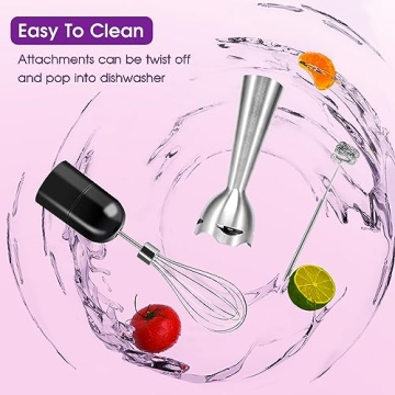 ChefVille Immersion Blender 5-In-1 Kitchen Tool Variable Speed