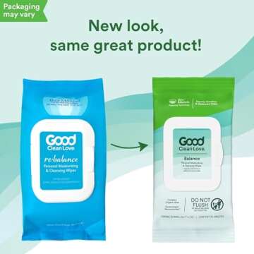Good Clean Love Balance pH-Balanced Feminine Wipes - 60 Count Aloe Infused Care