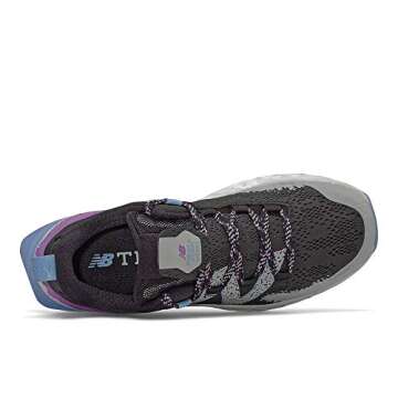 New Balance Women's Fresh Foam Hierro V5 Trail Running Shoe, Black/Neo Violet, 8.5