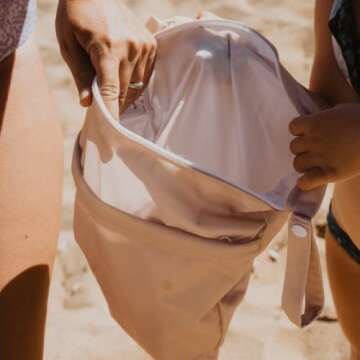 Nora's Nursery Wet Dry Bags - Reusable & Washable 2 Pack