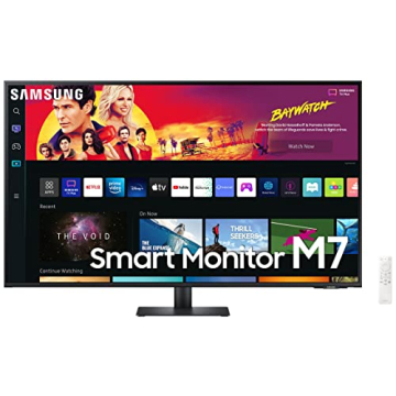 SAMSUNG 43" M70B Series 4K UHD USB-C Smart Monitor & Streaming TV, 4ms, 60Hz, HDR10, Wireless Displa...
