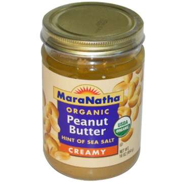 Maranatha Organic Creamy Peanut Butter with Sea Salt (12x16 OZ) - The Perfect Nutritious Snack