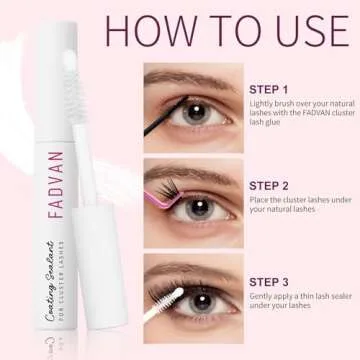 Lash Sealant for Eyelash Extensions Overnighter Lash Sealer For Cluster Lashes DIY Lash Extension Coating Long-Lasting 2 Weeks Lash Seal By FADVAN (5ml, Clear)