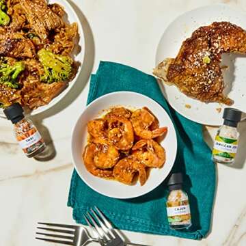 Thoughtfully Gourmet, Global Spice Collection Gift Set, International Seasonings Set, Flavors Include Greek, Italian, Mexican, Cajun Seasoning & More, Spice Set of 8