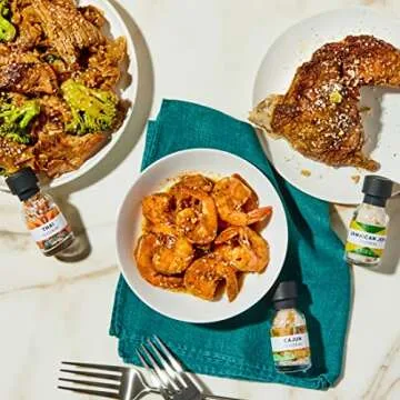 Thoughtfully Gourmet, Global Spice Collection Gift Set, International Seasonings Set, Flavors Include Greek, Italian, Mexican, Cajun Seasoning & More, Spice Set of 8