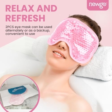 Reusable Cooling Gel Eye Mask for Puffy Eyes and Stress Relief
