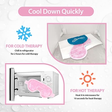 Reusable Cooling Gel Eye Mask for Puffy Eyes and Stress Relief