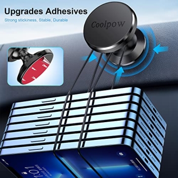 Buy Coolpow Magnetic Phone Holder 2-Pack for Car Use