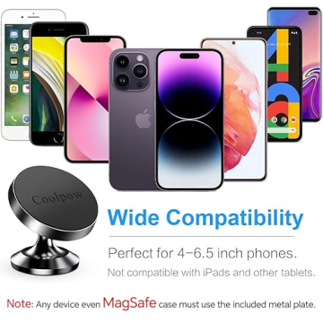 Buy Coolpow Magnetic Phone Holder 2-Pack for Car Use