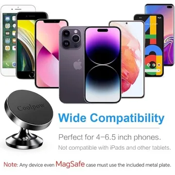 Buy Coolpow Magnetic Phone Holder 2-Pack for Car Use