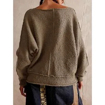 Saodimallsu Women's Trendy Oversized Pullover Sweater