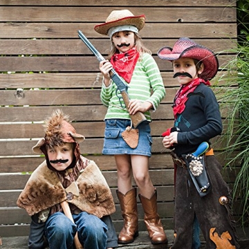 Skeleteen Stick On Mustaches 3 Pack Fun Fake Stickers