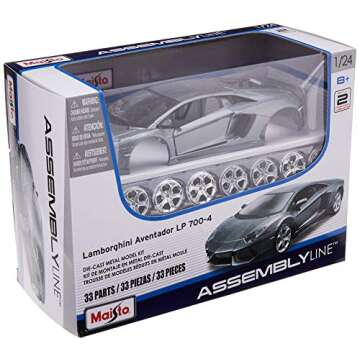 Maisto 1:24 Scale Assembly Line Lamborghini Aventador LP 700-4 Diecast Model Kit (Colors May Vary)