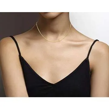 Miabella 18K Gold Over Sterling Silver Cuban Chain Necklace