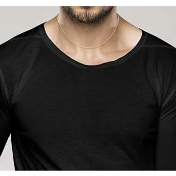 Miabella 18K Gold Over Sterling Silver Cuban Chain Necklace