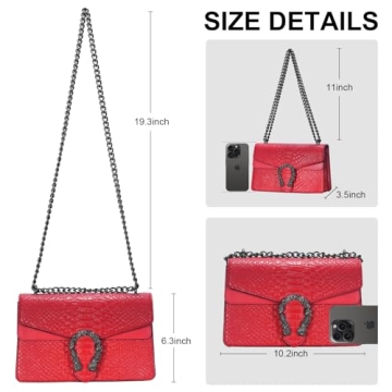 Elegant PU Leather Crossbody Satchel Handbag