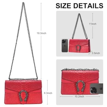 Elegant PU Leather Crossbody Satchel Handbag