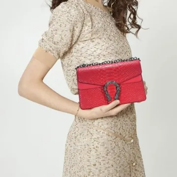 Elegant PU Leather Crossbody Satchel Handbag