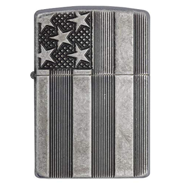 Zippo Armor American Flag Windproof Lighter - Rugged & Stylish