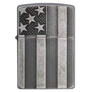 Zippo Armor American Flag Windproof Lighter - Rugged & Stylish