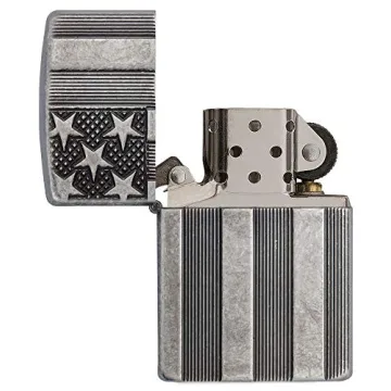 Zippo Armor American Flag Windproof Lighter - Rugged & Stylish
