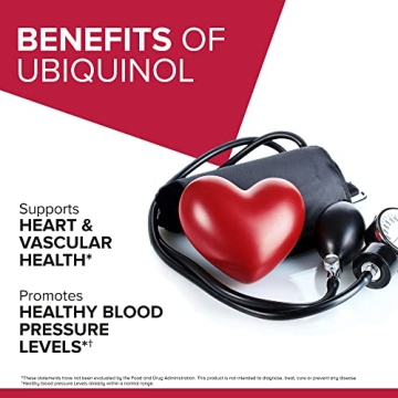 Qunol Mega Ubiquinol CoQ10 Softgels for Heart Health