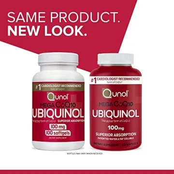 Qunol Mega Ubiquinol CoQ10 Softgels for Heart Health