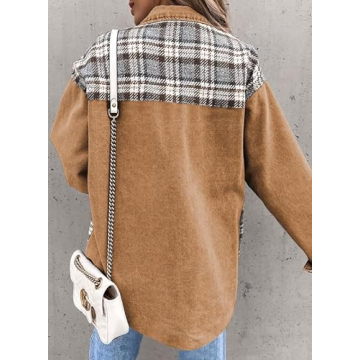 Stylish SHEWIN Plaid Denim Jacket for Women 2025