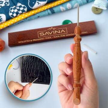 Savina Stiletto & Pressing Tool for Perfect Seams
