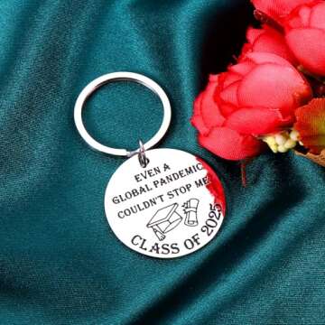 Funny Keychain Class Of 2025 Graduation Gifts for Her Him 2025 Senior High School Master Nurse Medic...