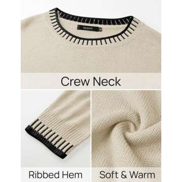 ZESICA Womens Casual 2 Piece Outfits Sweater Sets Long Sleeve Pullover Tops Wide Leg Pants Lounge Set,Apricot,Small