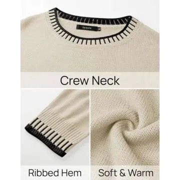 ZESICA Womens Casual 2 Piece Outfits Sweater Sets Long Sleeve Pullover Tops Wide Leg Pants Lounge Set,Apricot,Small