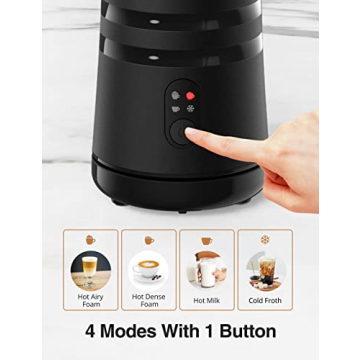 RATRSO Milk Frother for Homemade Cappuccinos and Lattes